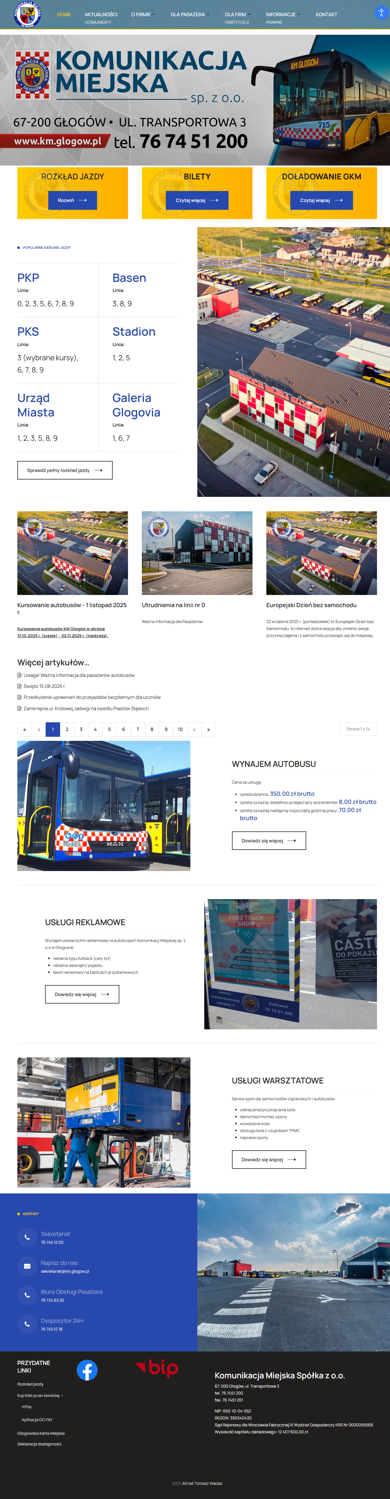 Komunikacja Miejska w Głogowie